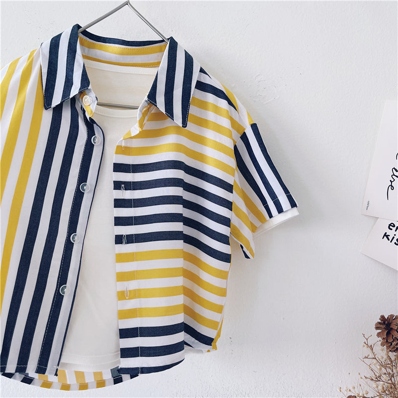 Short-Sleeved Summer Children Shirts