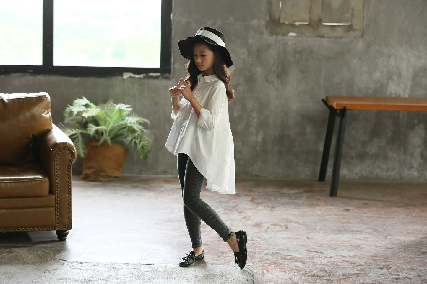 Loose Fashionable Swallowtails Top