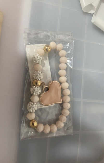 Elastic Crystal Heart Bracelets
