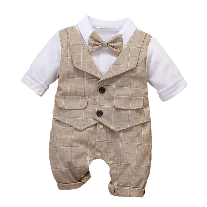 Baby Handsome Polyester Jumpsuit Children Two Pieces