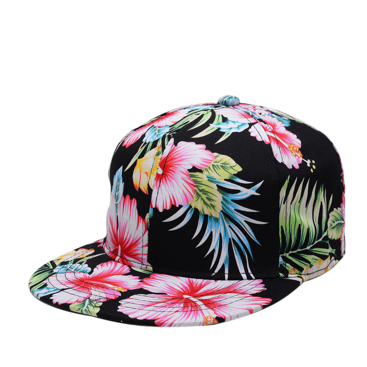 Women's Beach Style Hip Hop Hat Flat Brim