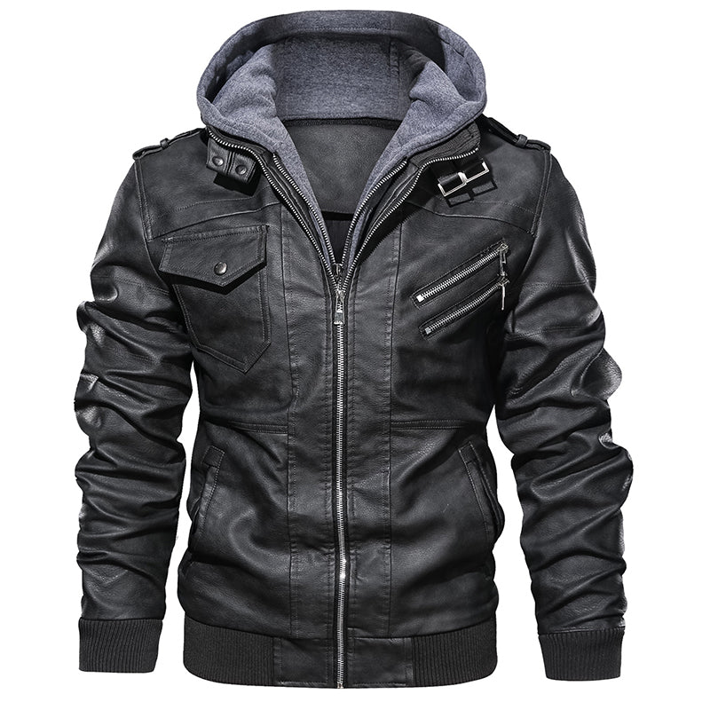 Casual Motorcycle PU Leather Jacket