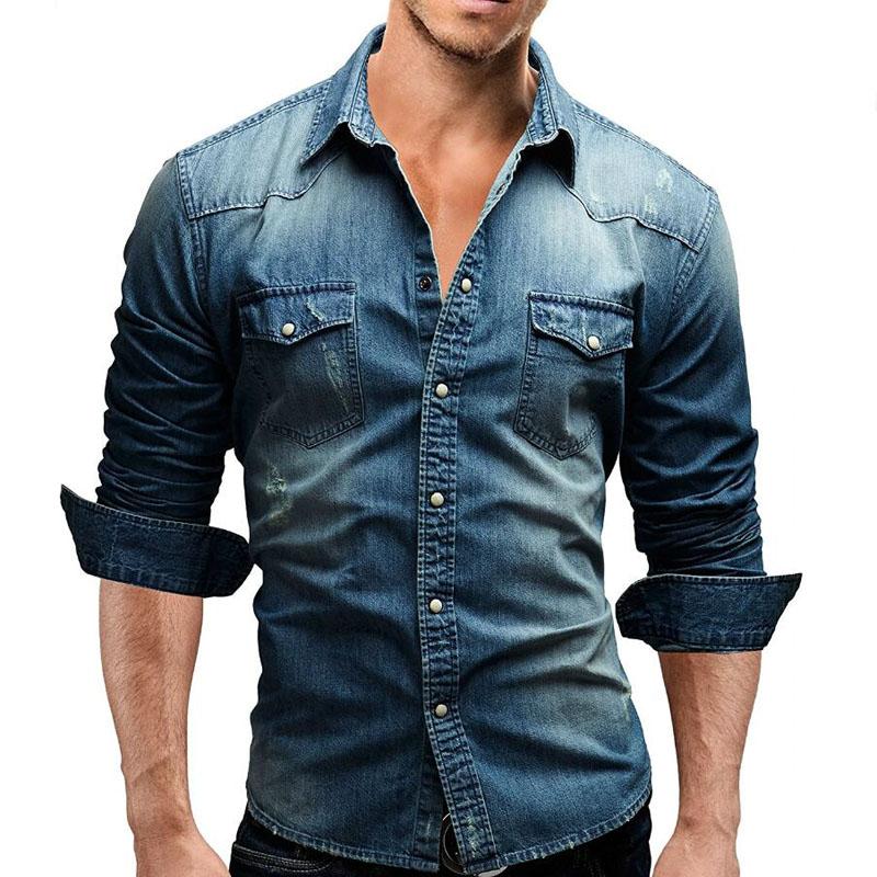 Long Sleeve Casual Solid Slim Fit Shirts