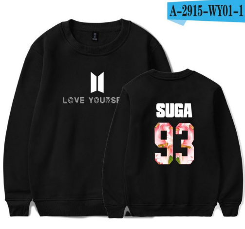 BTS Capless Femmes Hoodies Sweat Bangtan Hip Hop Kpop