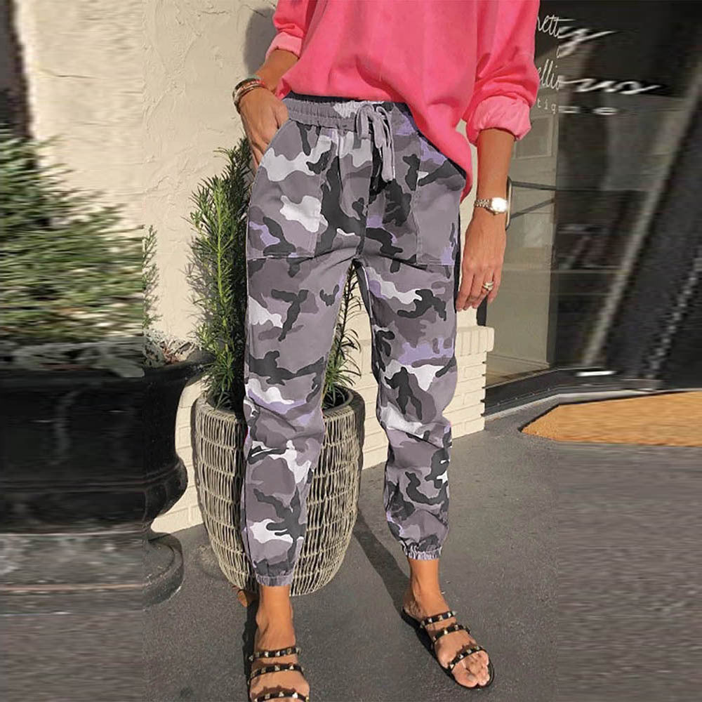 Camouflage Casual Pants Women