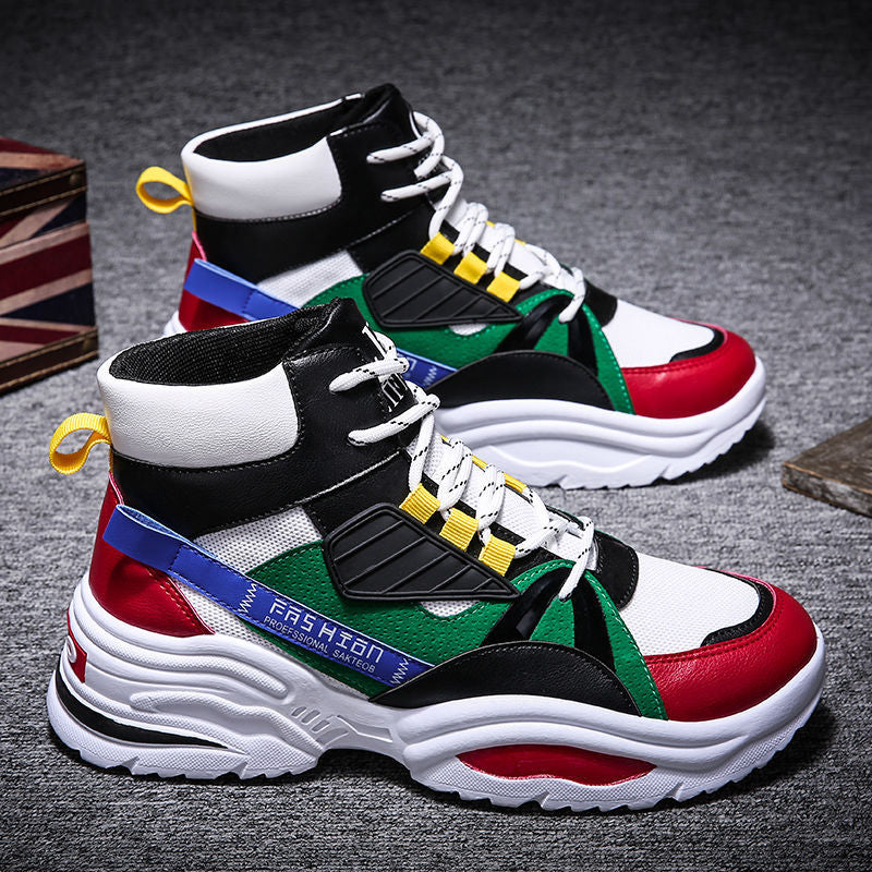 High Top Colorful Shoes For Men