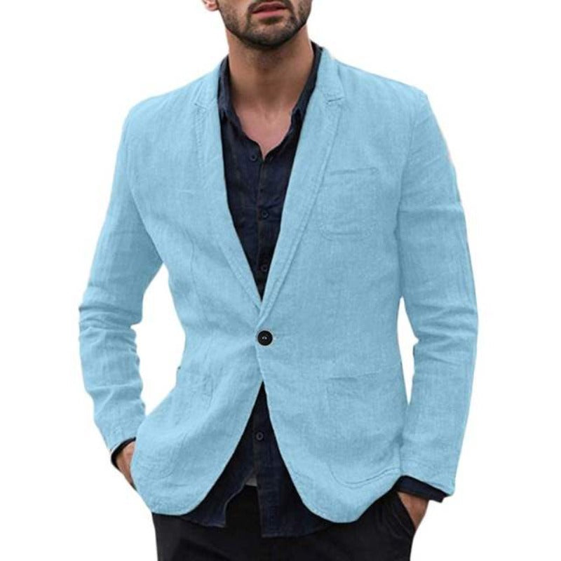 Solid Thin Blazers Coat Suit