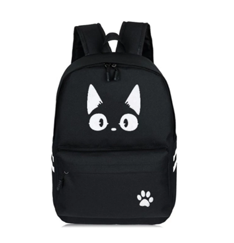 Casual college style canvas luminous backpack