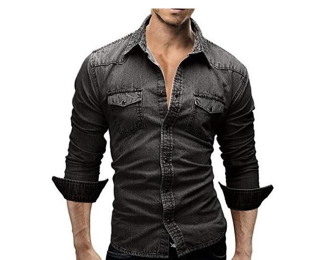 Long Sleeve Casual Solid Slim Fit Shirts