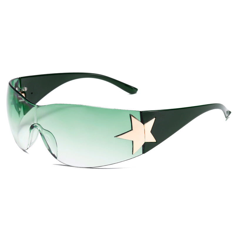 Women's Fashion Five-pointed Star Rimless Sunglasses