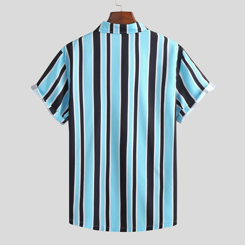 Black and Blue Stripe Shirts