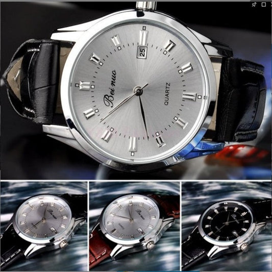 Casual Belted Men Watch