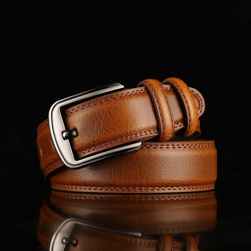 Boy's Leather Needle Buckle Casual Belt