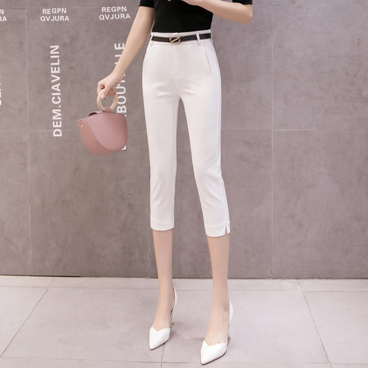 Thin Casual Cropped Pants For Women