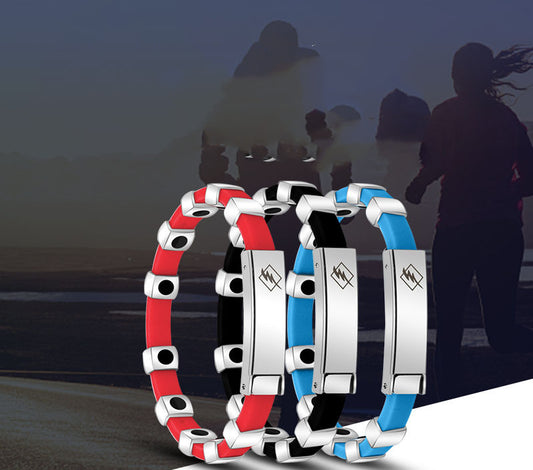 Negative Ion Sports Bracelet Magnet Wrist Band Couple Bracelet Can Be Customized