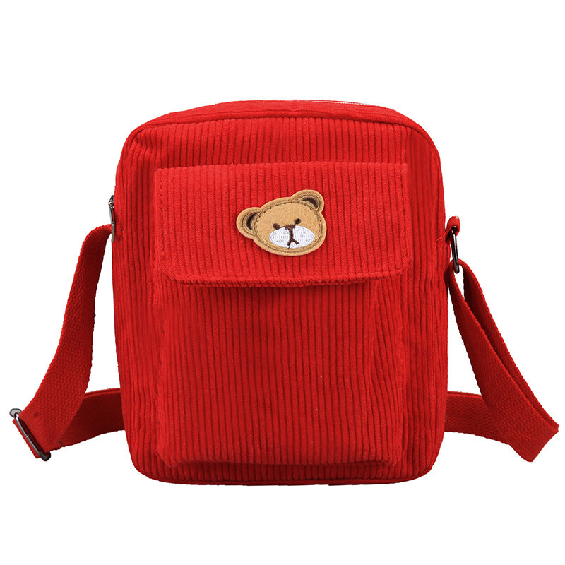 Strap Root Bear Messenger Bags