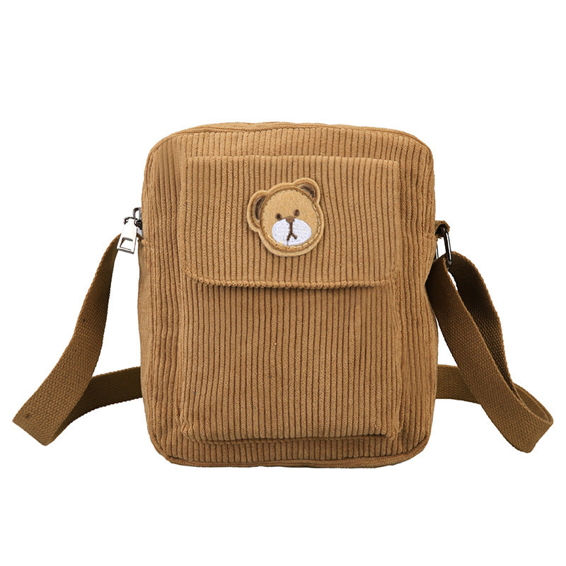 Strap Root Bear Messenger Bags