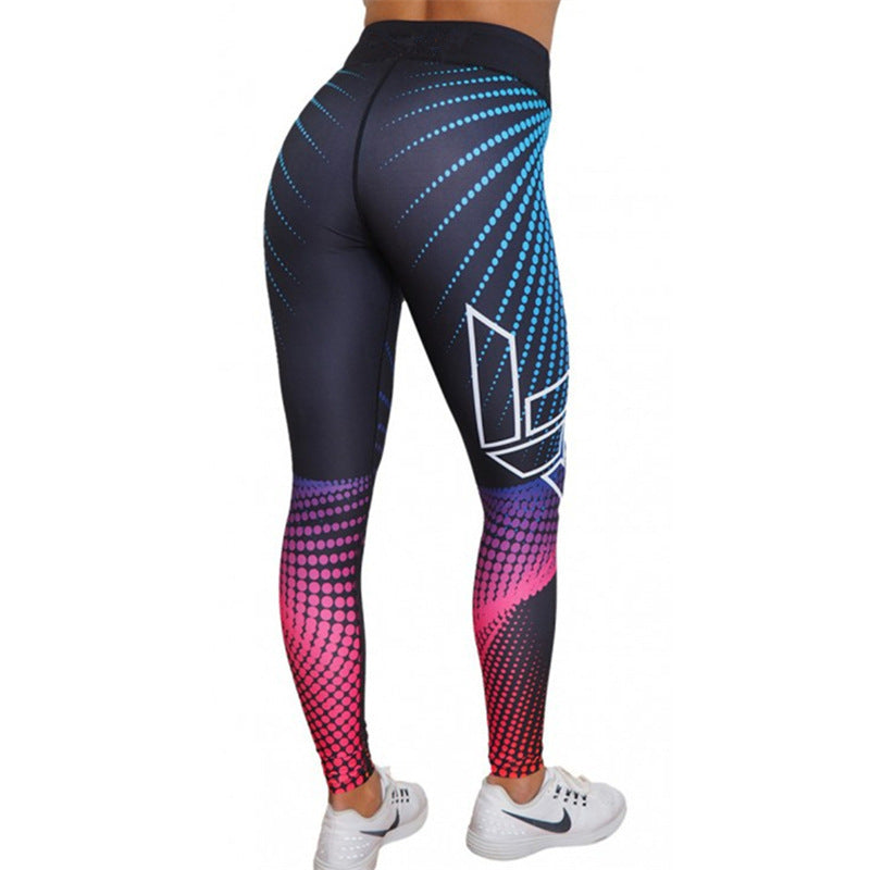 Polka Dot 3D Printed Yoga Pants Sweatpants Women