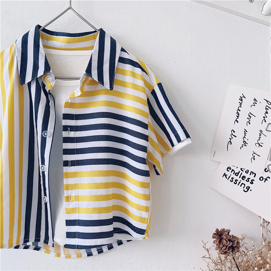 Short-Sleeved Summer Children Shirts