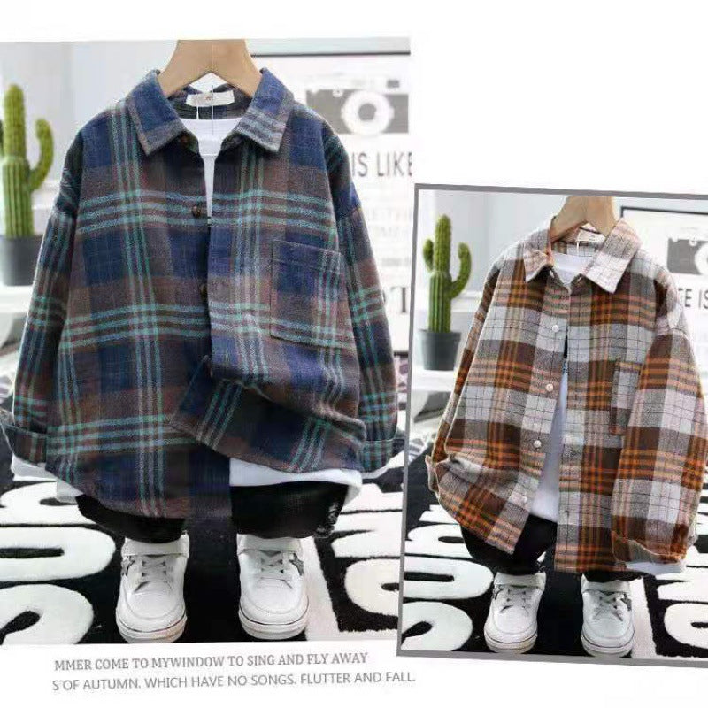 Plaid Checkered Long Sleeves Shirts