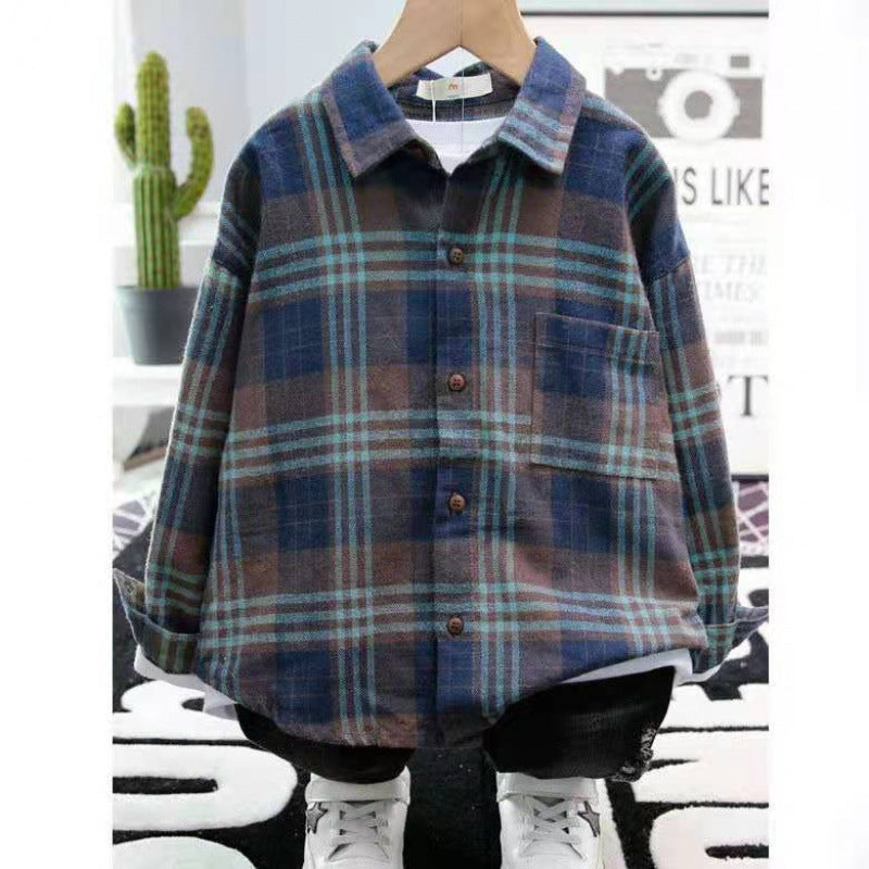 Plaid Checkered Long Sleeves Shirts