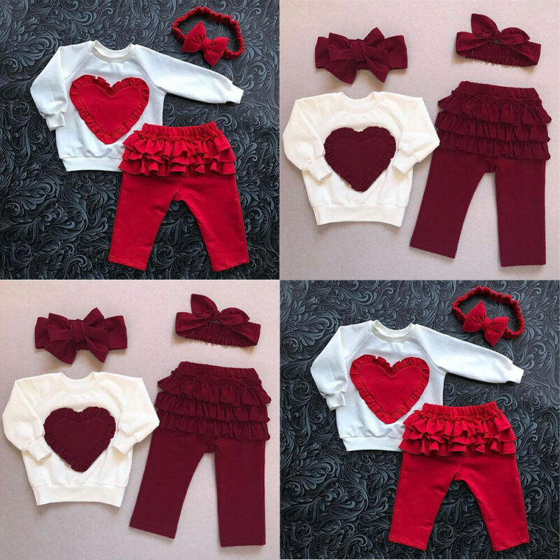 Little Girl Heart-shaped Long-sleeved T-shirt