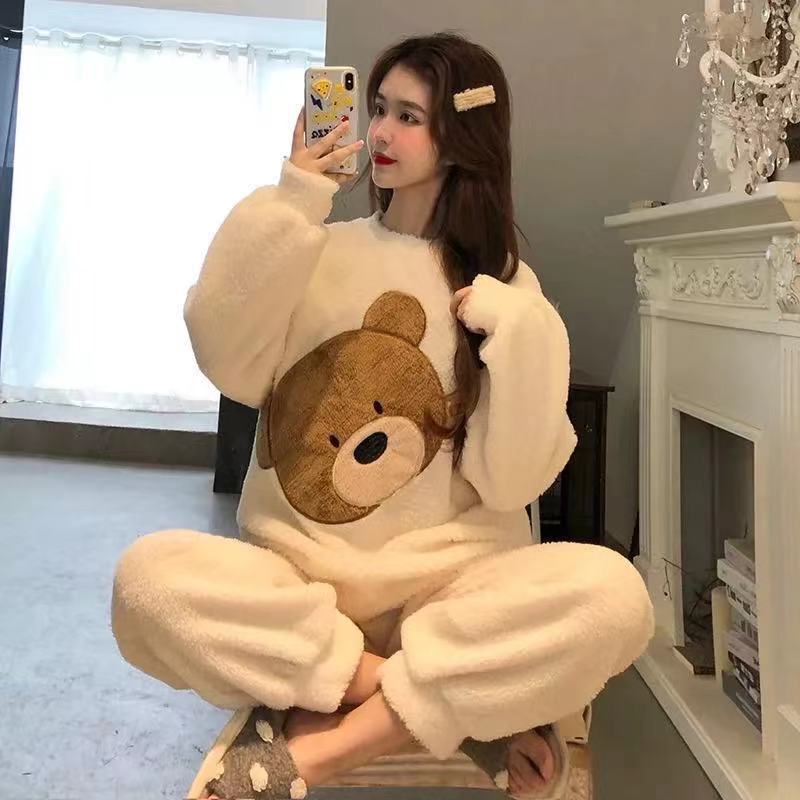 Winter Warm Long Sleeve Sleepwear