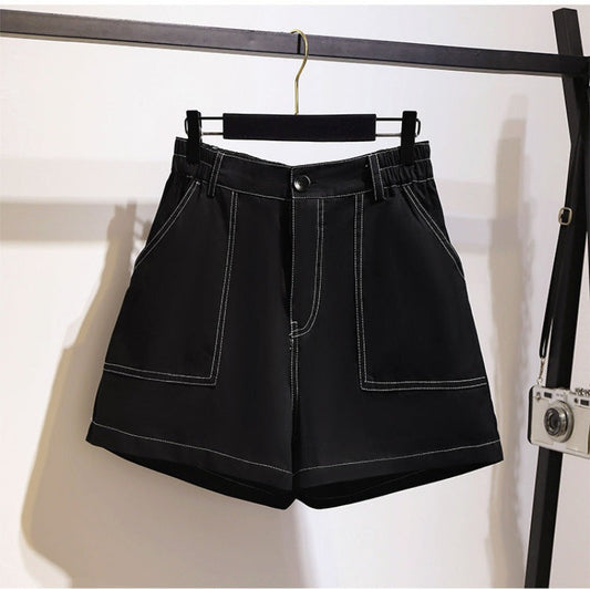 Casual Cotton Zipper Shorts