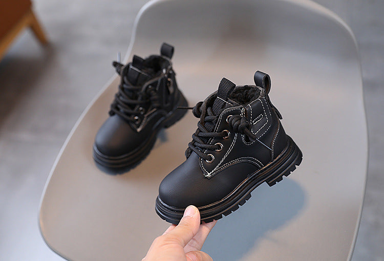 Baby Soft Bottom High-top Thermal Boots