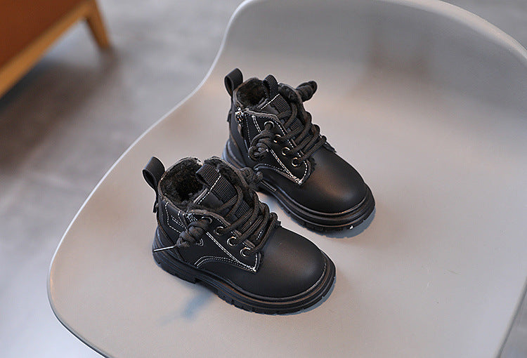 Baby Soft Bottom High-top Thermal Boots