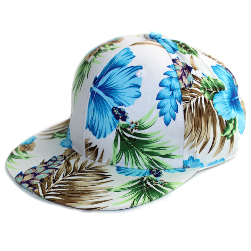 Women's Beach Style Hip Hop Hat Flat Brim