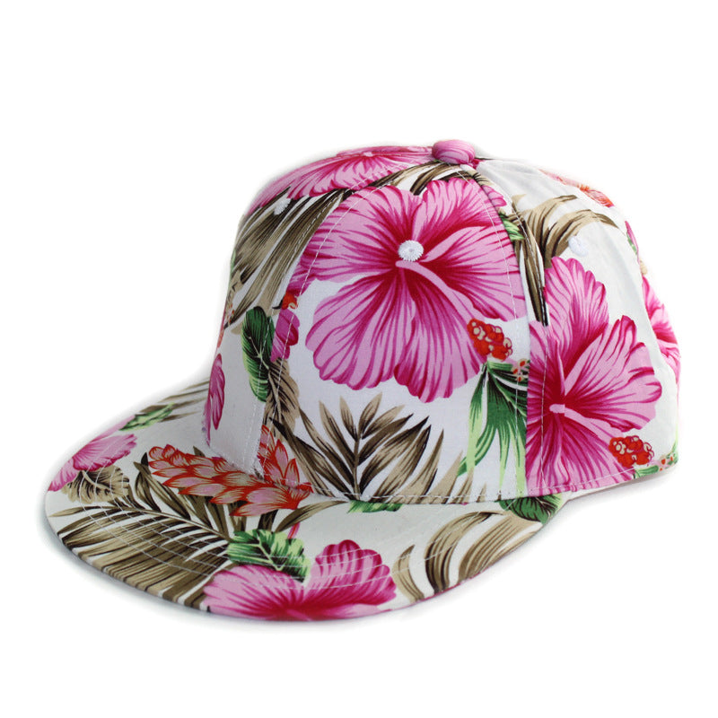 Women's Beach Style Hip Hop Hat Flat Brim