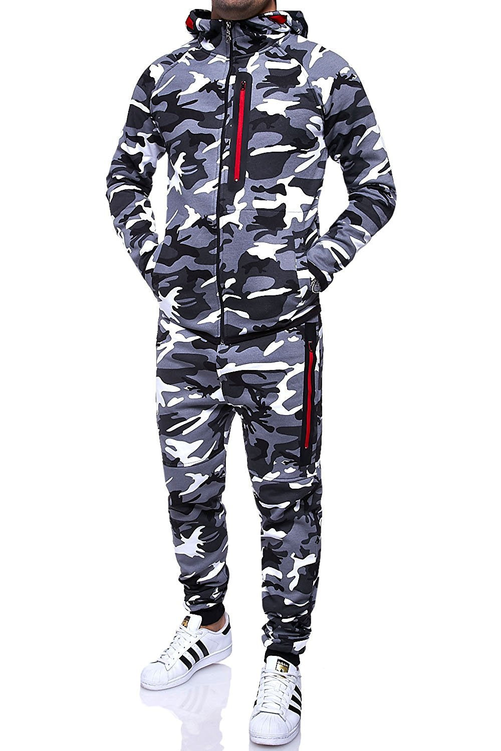 Hoodies camouflage sports suit