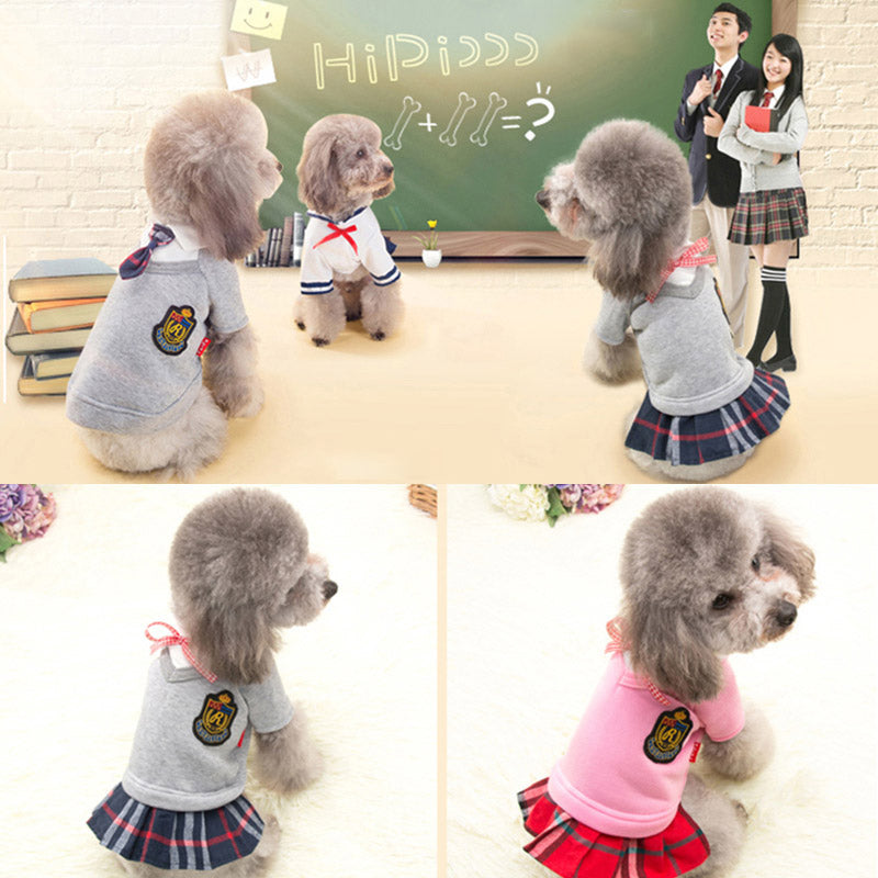 Couple dress pet clothes skirt