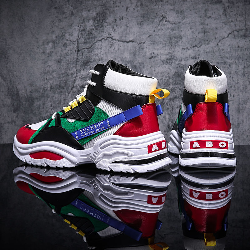 High Top Colorful Shoes For Men