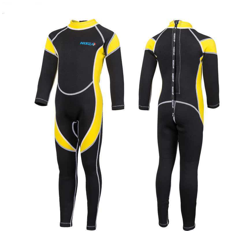 Children's warm and cold-proof one-piece diving suit