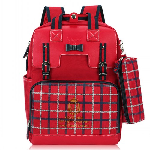 Korean style cute girls shoulders lightening backpack