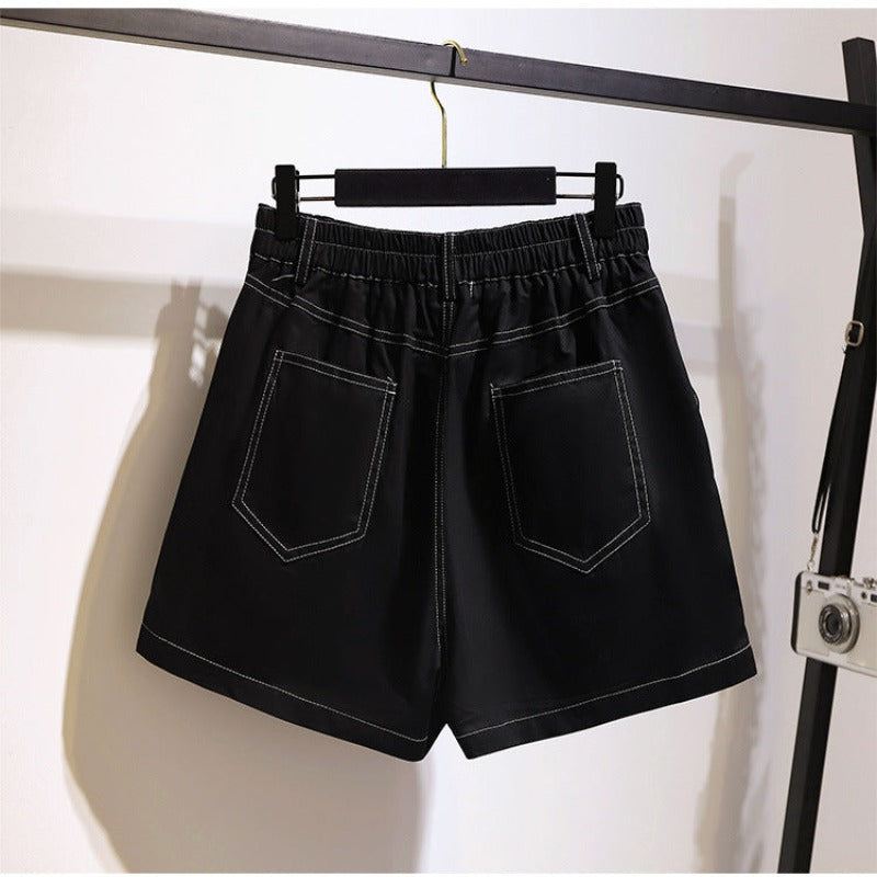 Casual Cotton Zipper Shorts