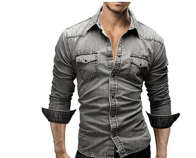 Long Sleeve Casual Solid Slim Fit Shirts