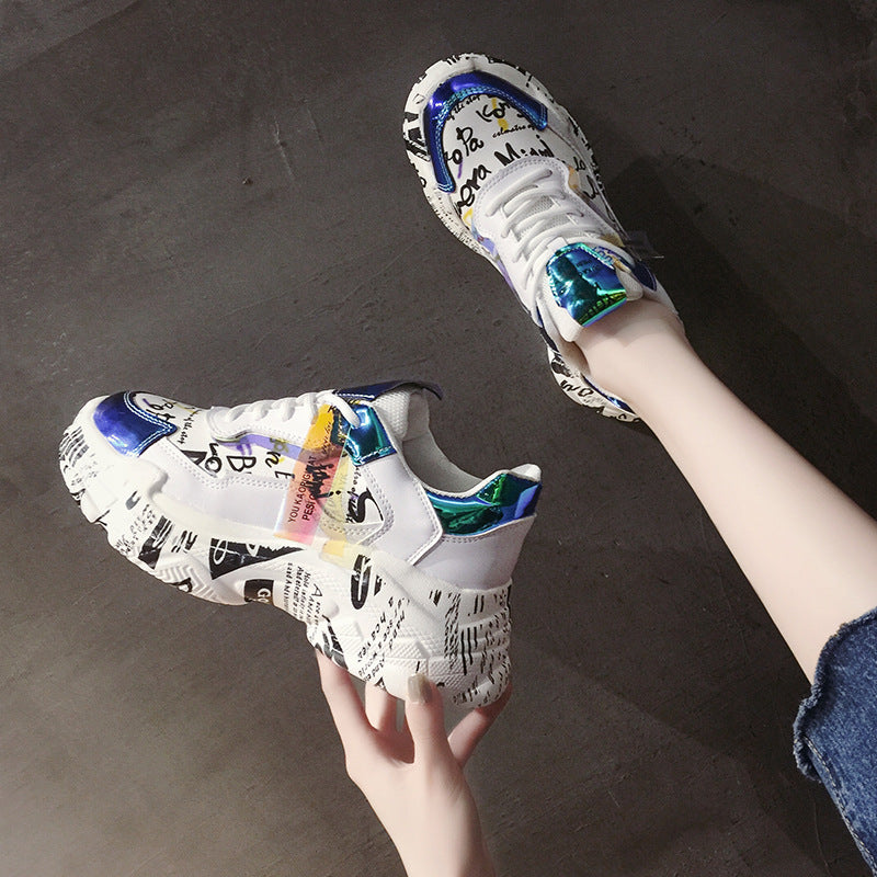 Printed Sticky Casual Shoes For Women