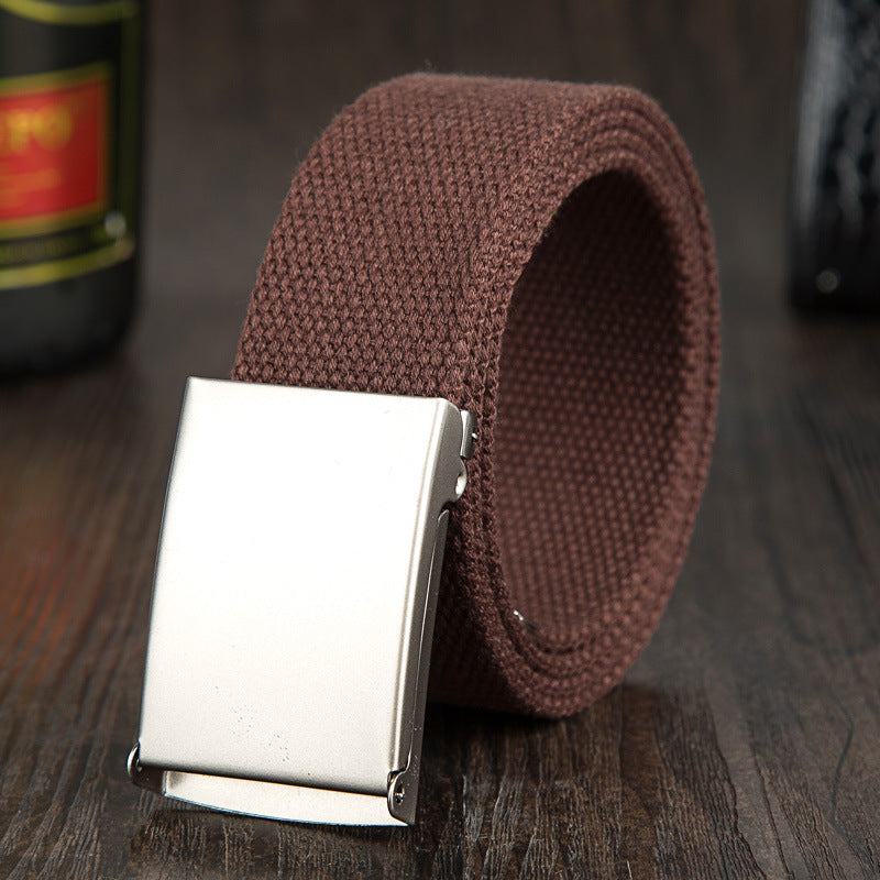 Matt Buckle Canvas Belt Candy Color