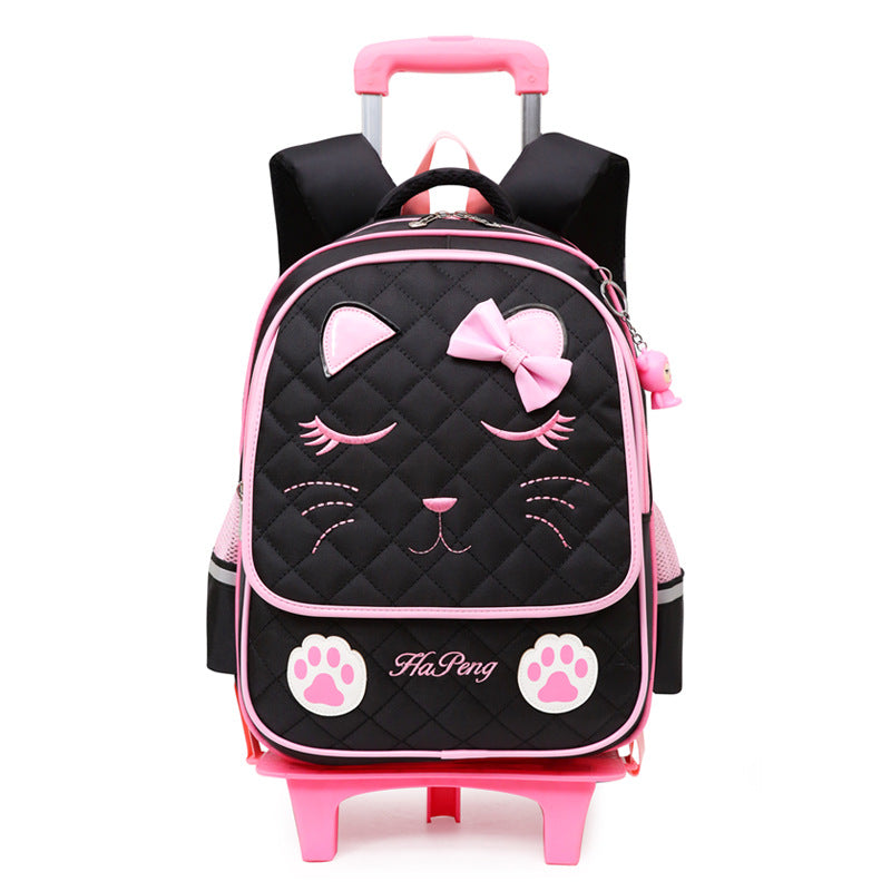 Multi Organized Trolley Wheel School Bag