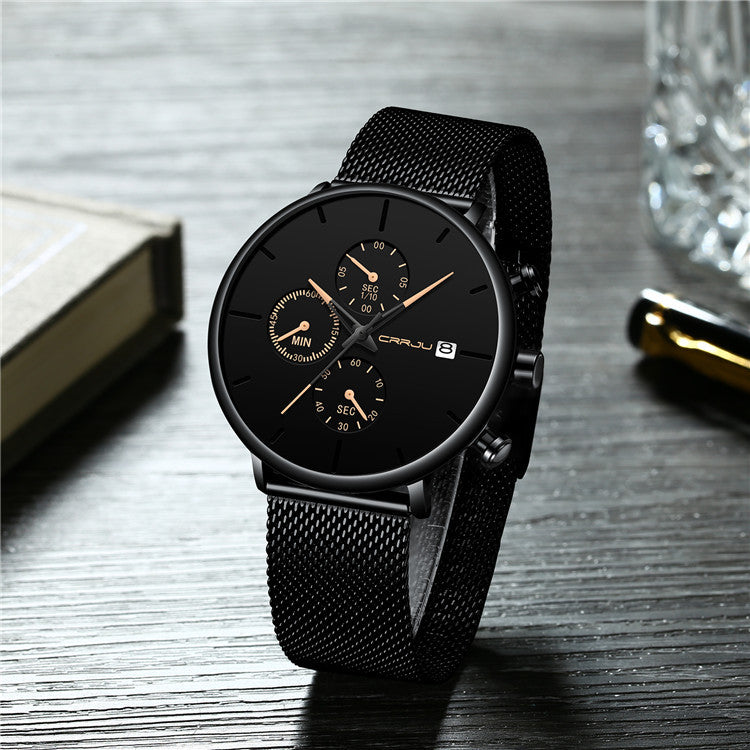 Waterproof Bold Men Watch