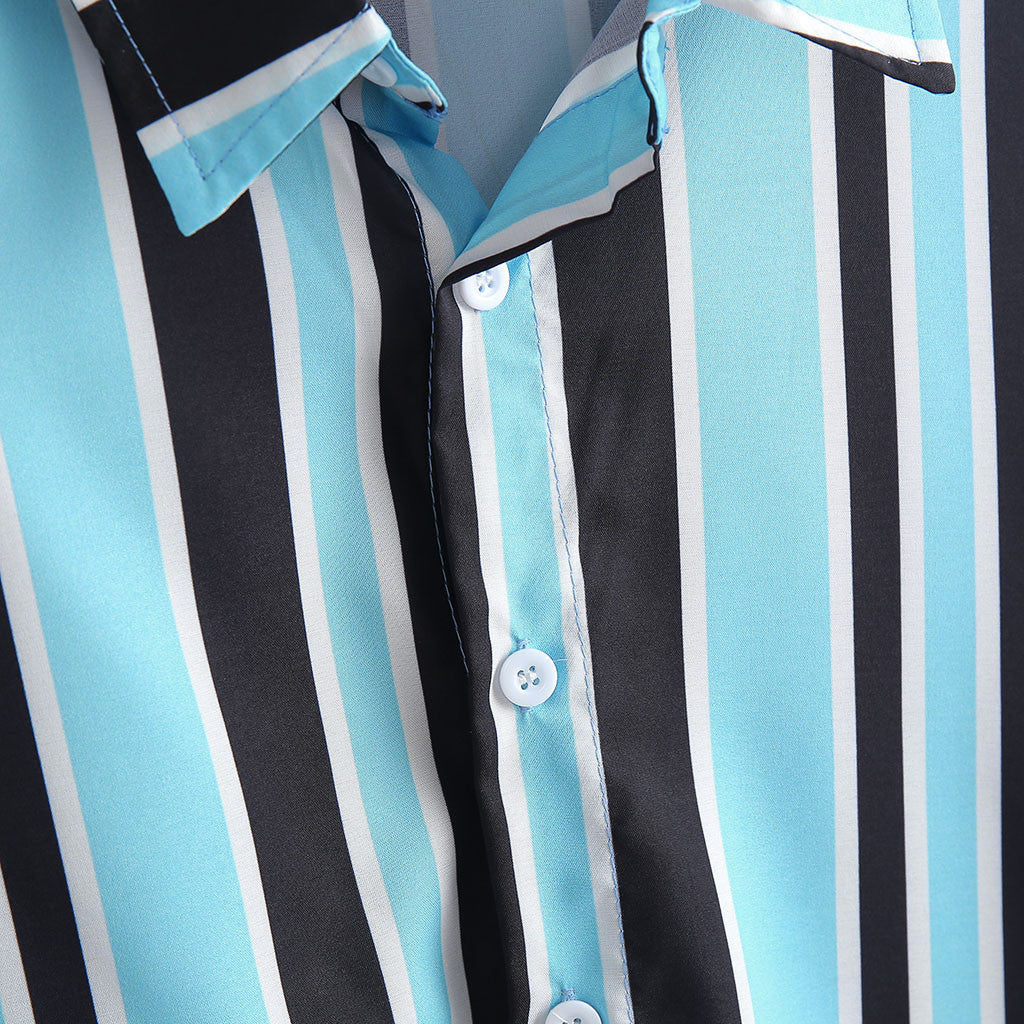 Black and Blue Stripe Shirts