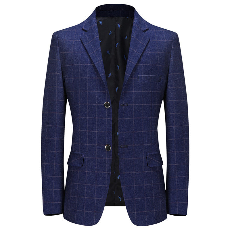 Plaid Fashion Leisure Suits For Men