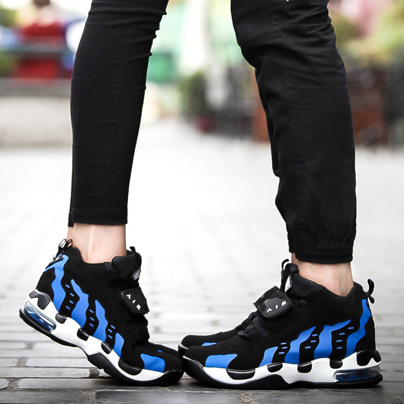 Increased male shoes cushion cow running shoes sports shoesfour classic trend of Korean men