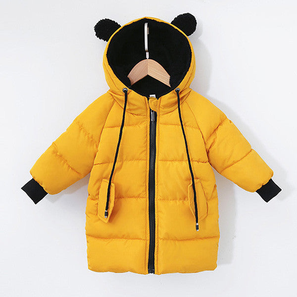 Solid Color Hooded Jackets For Toddlers