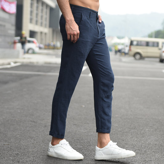 Breathable Slim Fit Cotton Pants