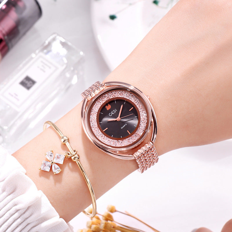 Waterproof Crystal Diamond Watch For Women