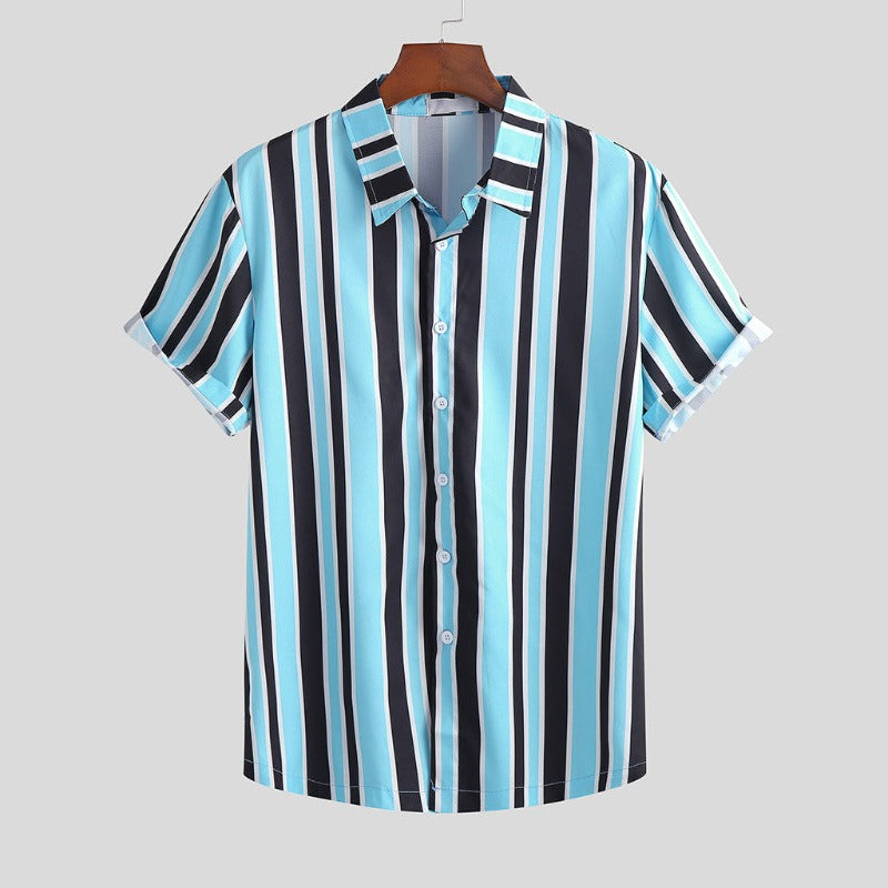 Black and Blue Stripe Shirts